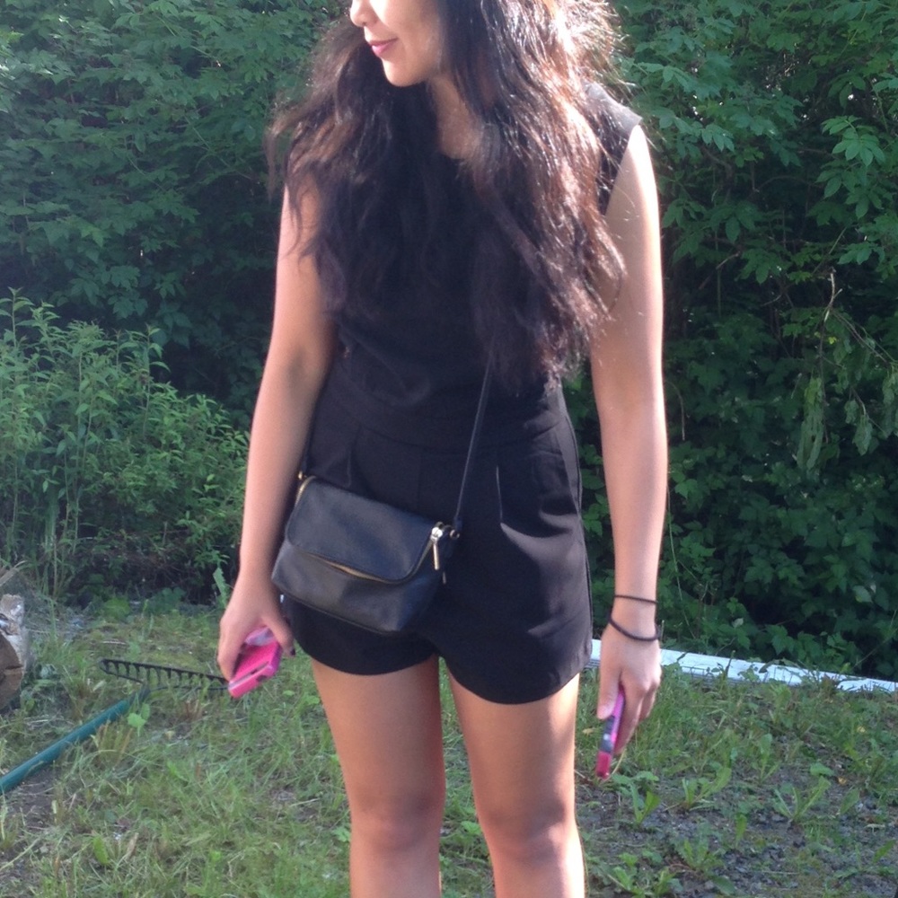 Black Lace Romper